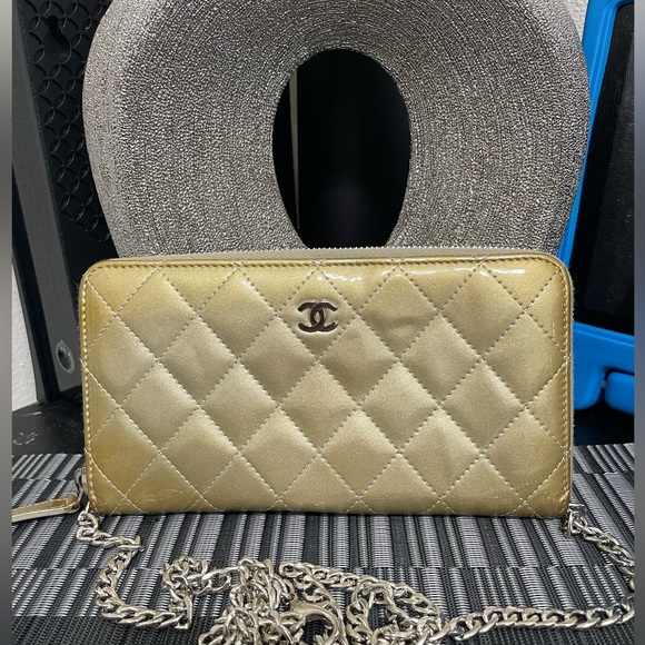 Chanel long wallet with free chain & COA - Picture 5 of 11